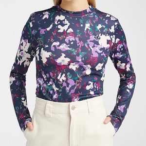 Adidas satin floral top